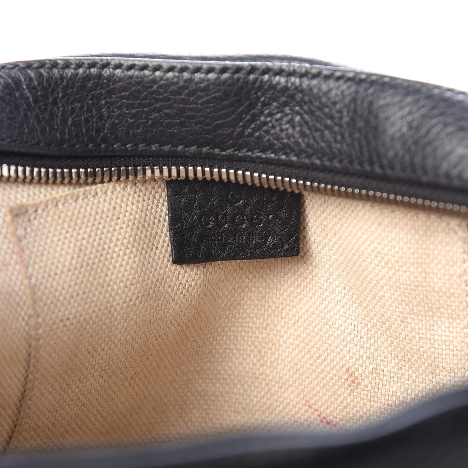 Gucci Pebbled Calfskin Studded Small Soho Disco Bag Black 7 of 10