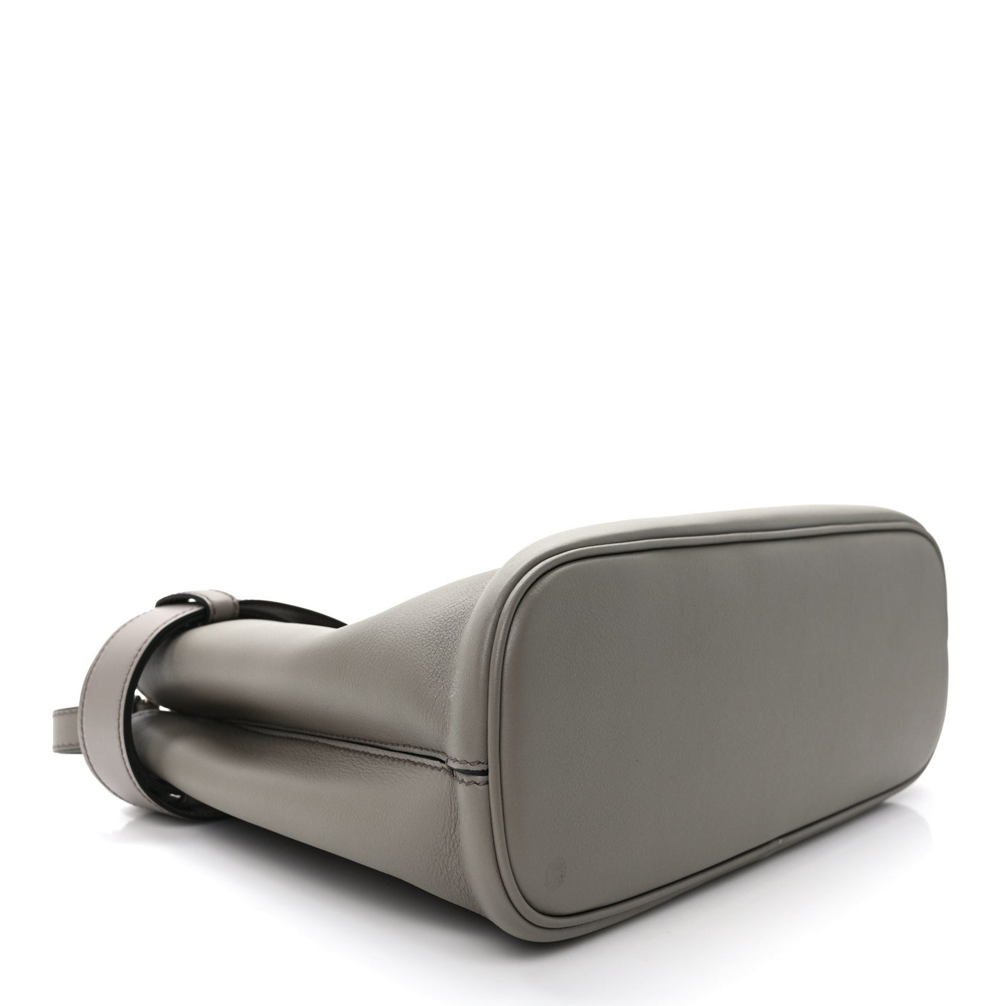 Soft Grained Calfskin Vitello Small Buckle Bag Argilla
