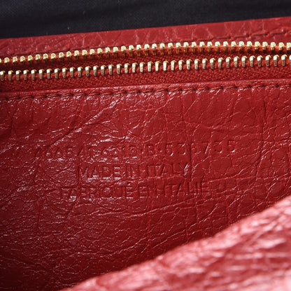 Balenciaga Agneau S Blanket Square Tote Rouge Brique 8 of 10