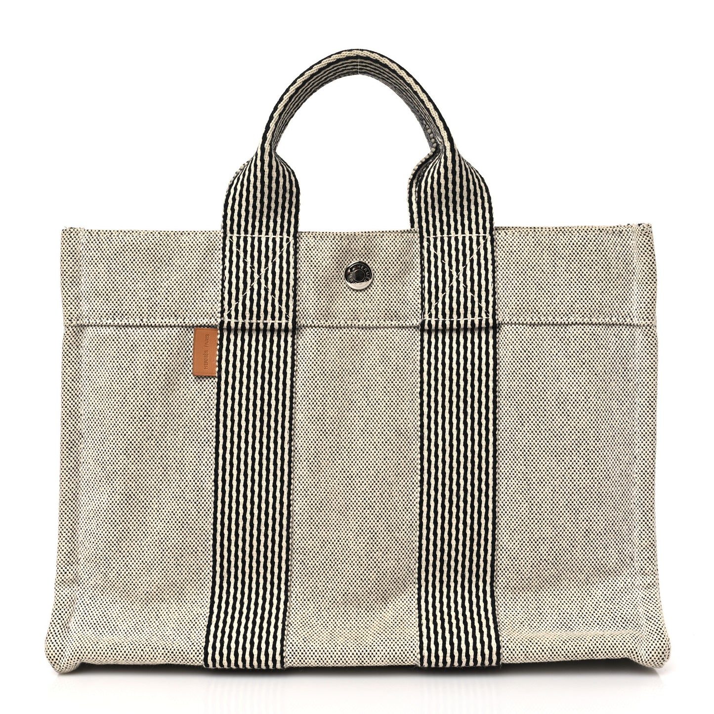 Canvas Herline PM Tote Light Grey