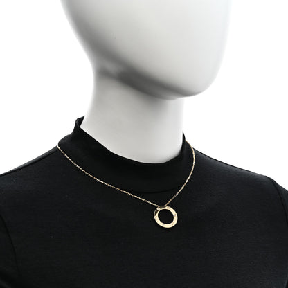 Cartier 18K Yellow Gold 3 Diamonds LOVE Pendant Necklace 2 of 7