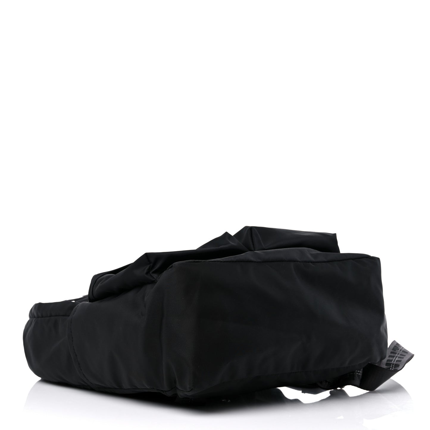 Nylon Logo Backpack Black
