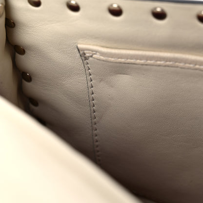 Valentino Garavani Nappa Medium Rockstud Spike Shoulder Bag Light Ivory 11 of 17