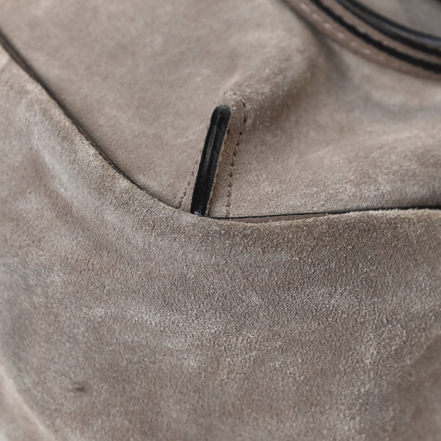 Chloe Suede Calfskin Small Lexa Shoulder Bag Motty Grey 11 of 12