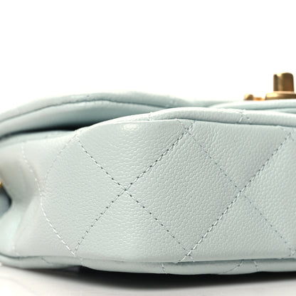 Chanel Caviar Quilted Mini Rectangular Sweetheart Flap Light Blue 9 of 10