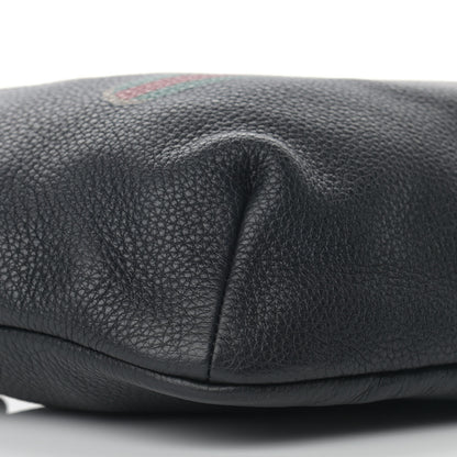 Gucci Grained Calfskin Logo Belt Bag Black 9 of 11
