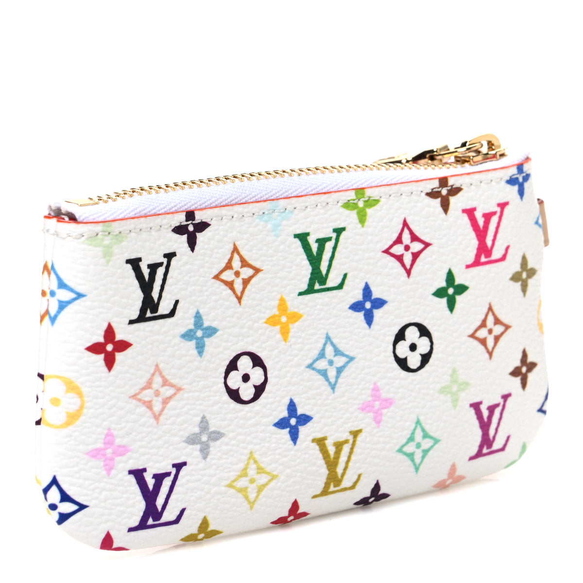 LV X TM Monogram Multicolor Phone Holder White