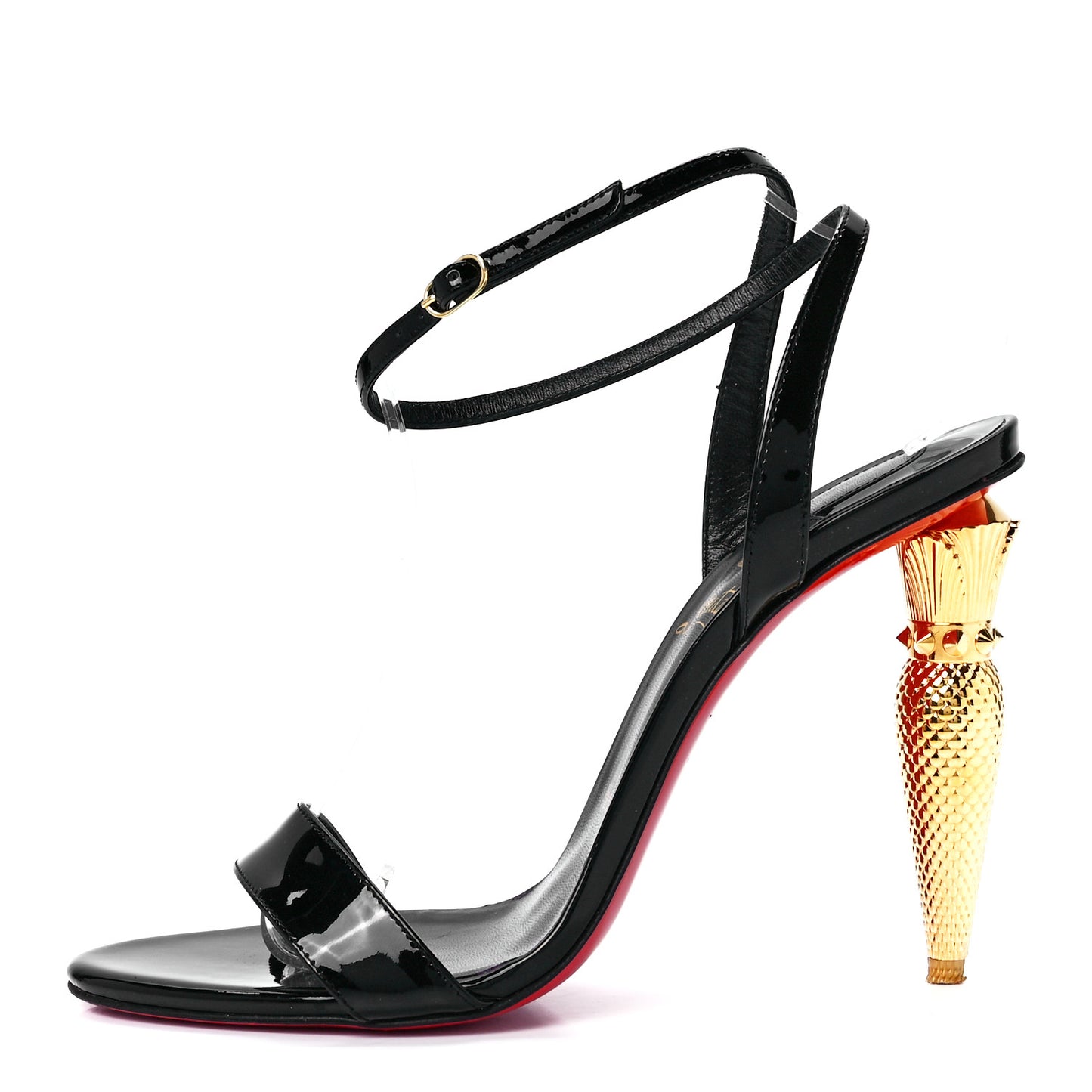 Patent Galva Lipqueen 100 Sandals 39 Black