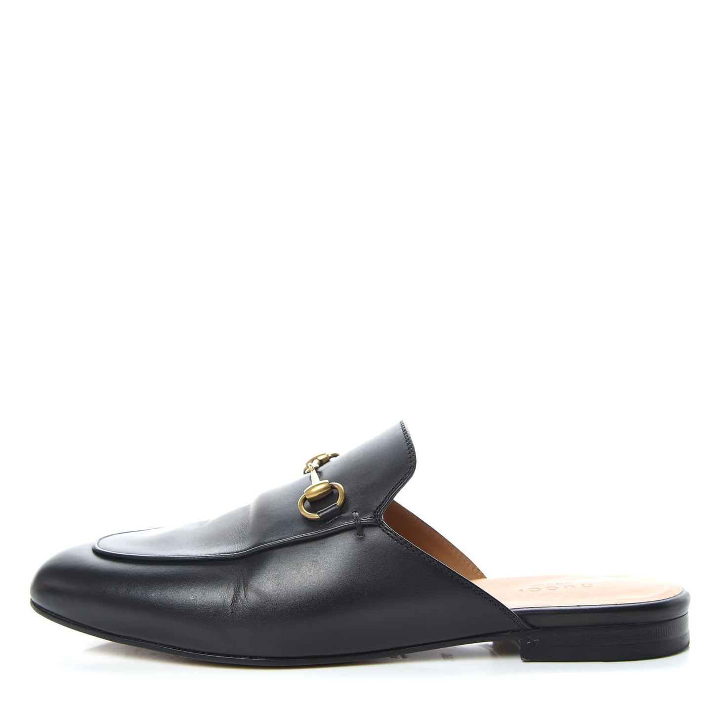 Calfskin Womens Princetown Slippers 39.5 Black