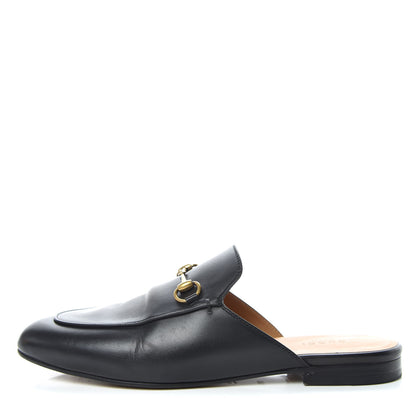 Gucci Calfskin Womens Princetown Slippers 39.5 Black 1 of 12