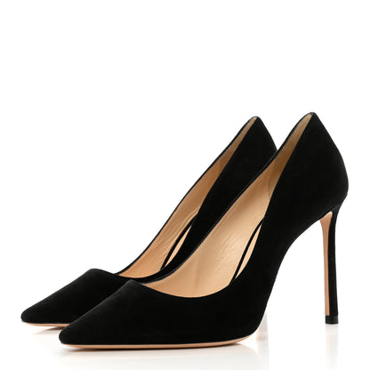 Jimmy Choo Suede Love 100 Pumps 37 Black 3 of 7
