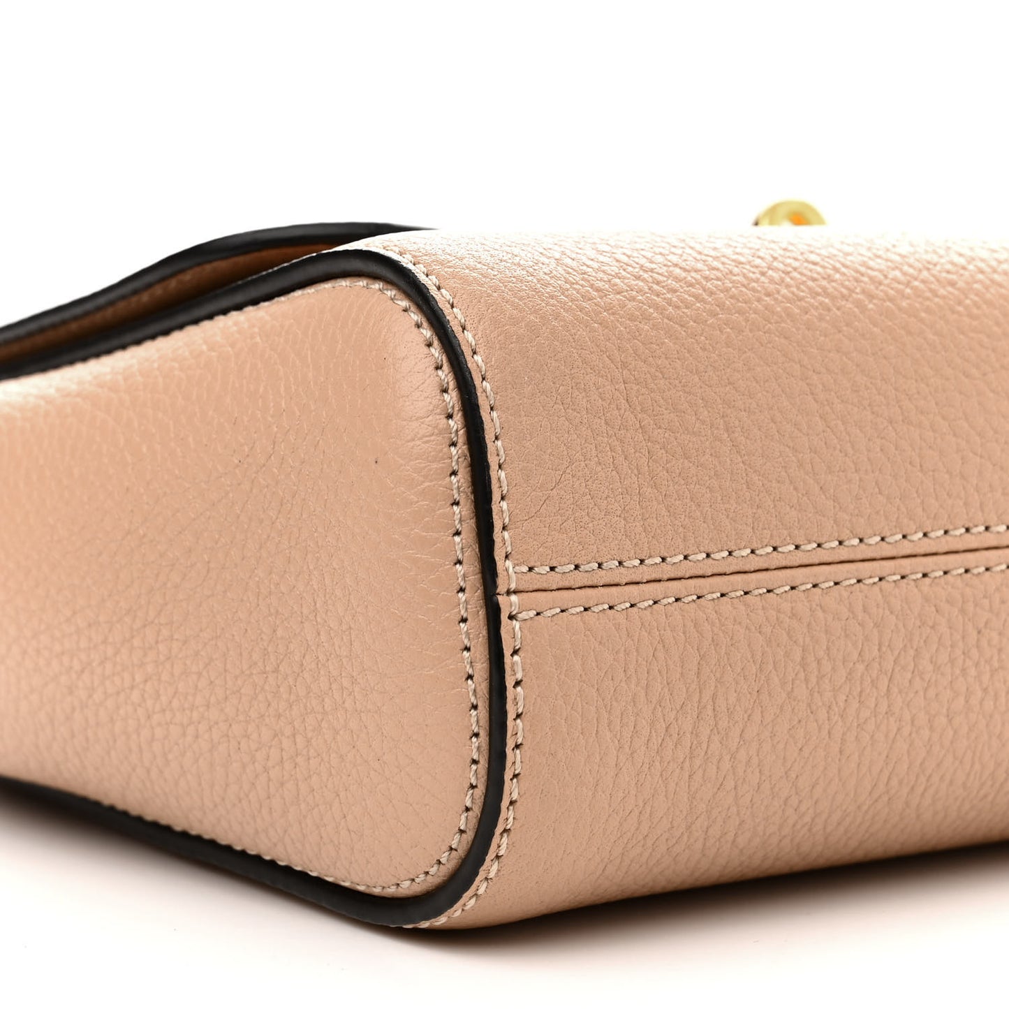 Small Classic Grain Calfskin Small Lily Flap Light Salmon