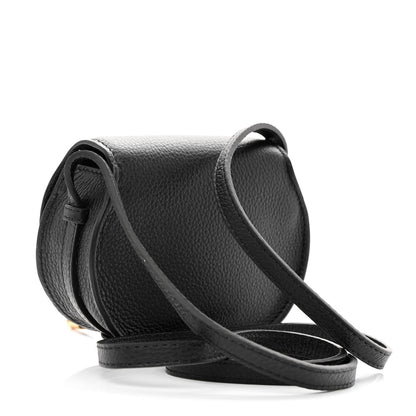Chloe Calfskin Nano Marcie Saddle Bag Black 3 of 11