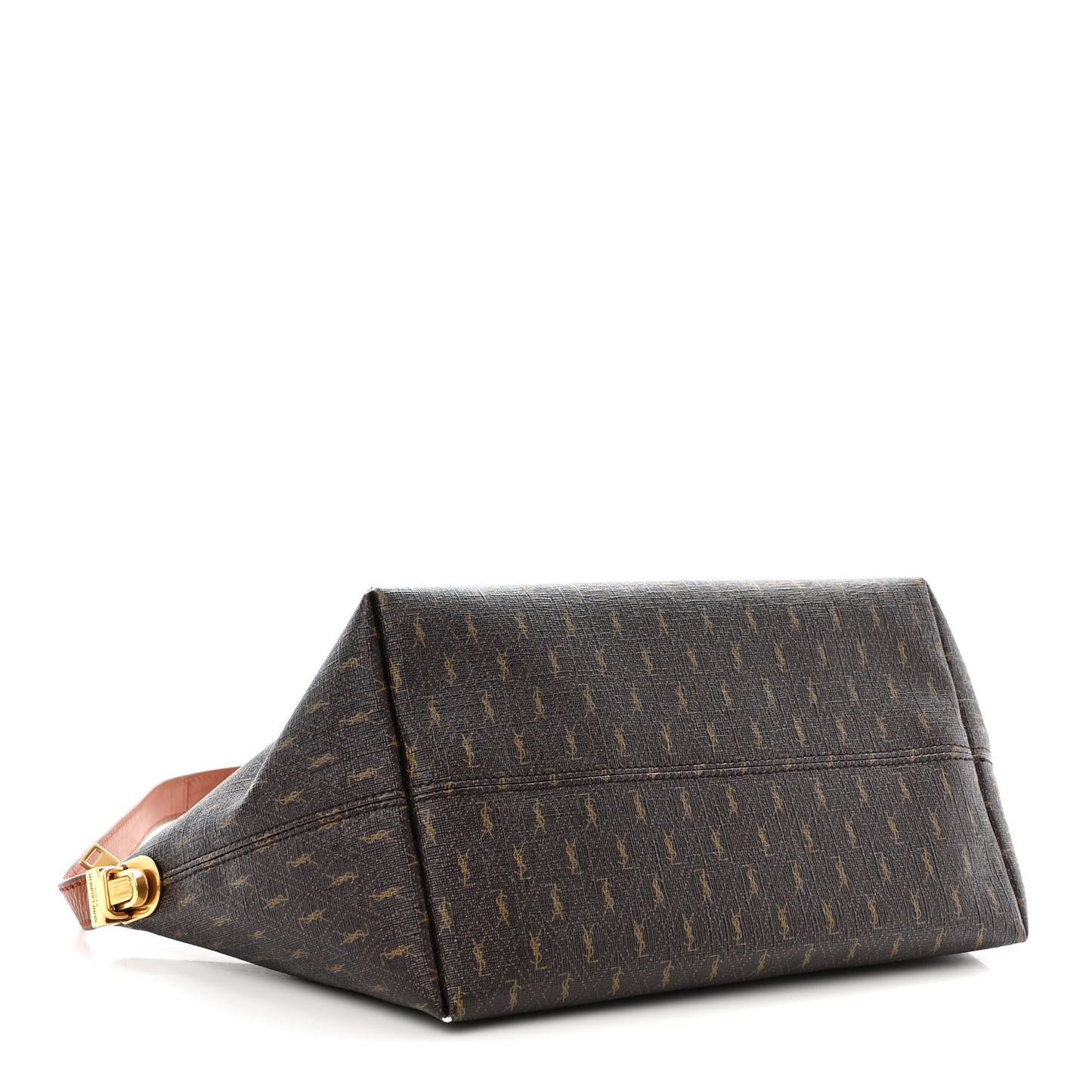 Canvas Smooth Calfskin Le Monogramme Crossbody Bag Chestnut
