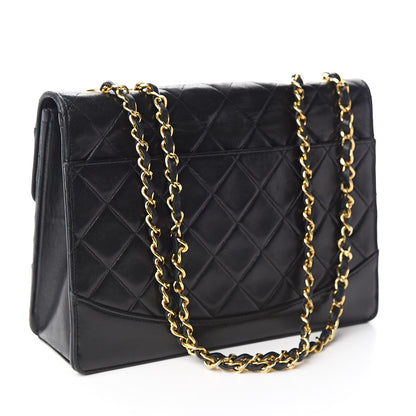 Chanel Lambskin Quilted Medium Mademoiselle Single Flap Black 3 of 13