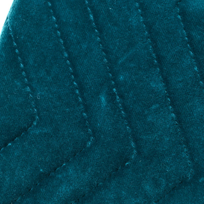 Gucci Velvet Matelasse Embroidered Small GG Marmont Shoulder Bag Pavone Cyan 14 of 14