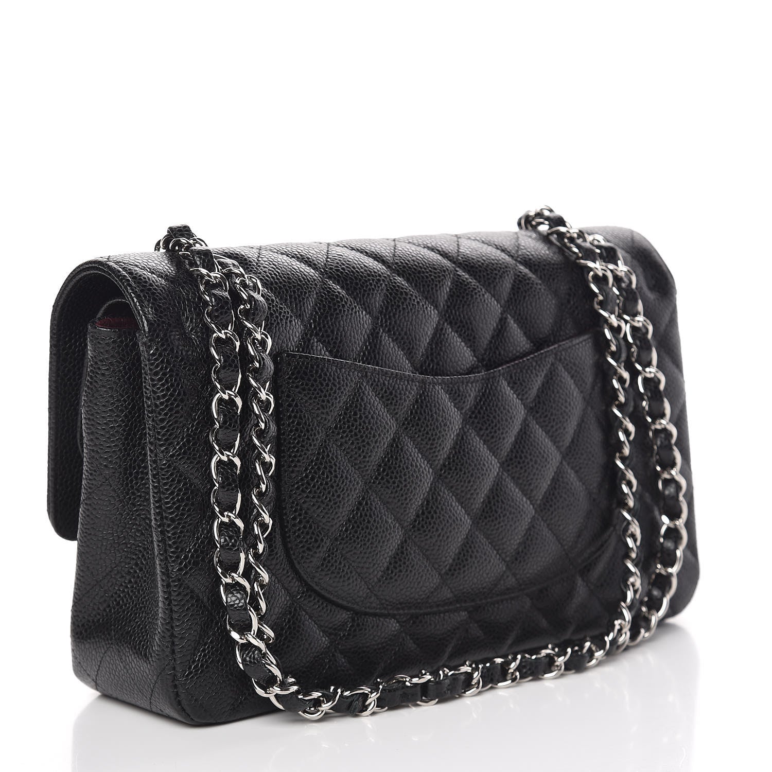 Chanel Caviar Quilted Medium Double Flap Black 3 of 11