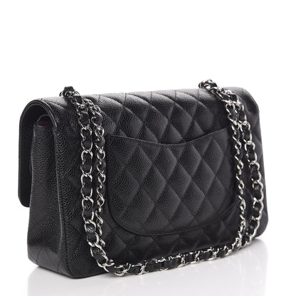 Chanel Caviar Quilted Medium Double Flap Black 3 of 11