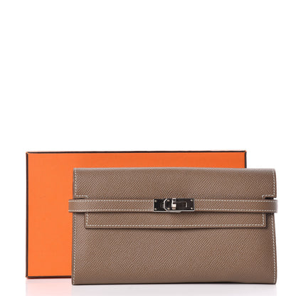 Hermes Epsom Kelly Longue Wallet Etoupe 8 of 8