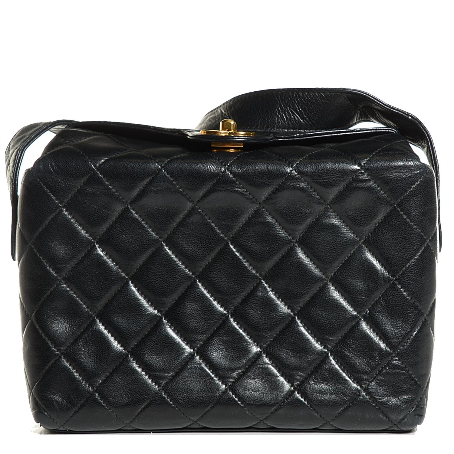 Chanel Lambskin Quilted Shoulder Bag Black 1 of 9
