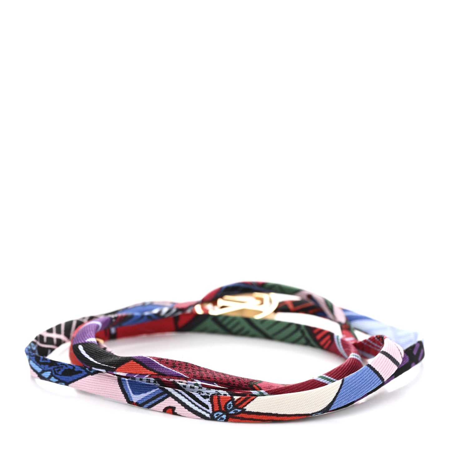 Silk Be Mindful Circle LV Wrap Bracelet Multicolor