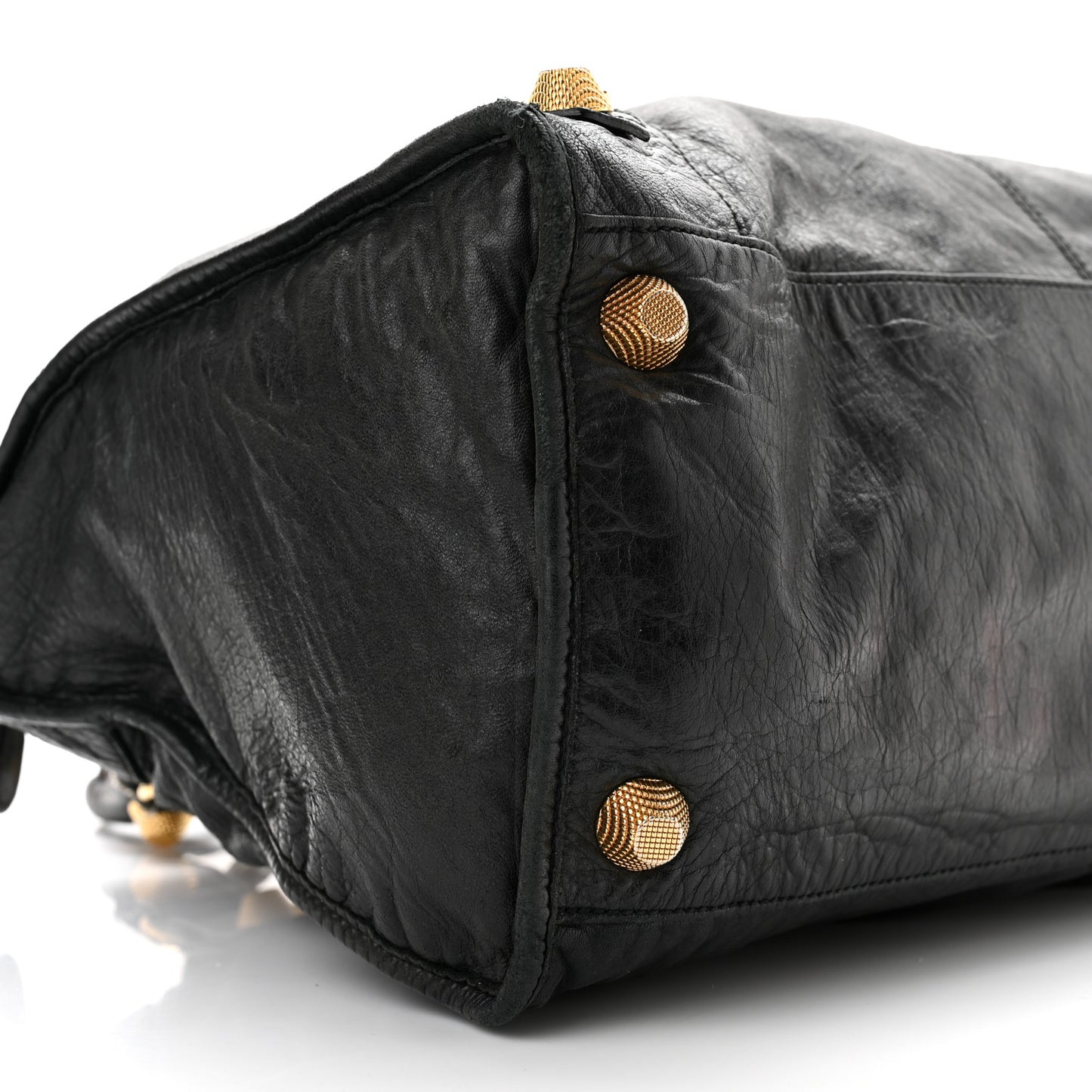 Agneau Giant 21 Gold Hardware Work Black