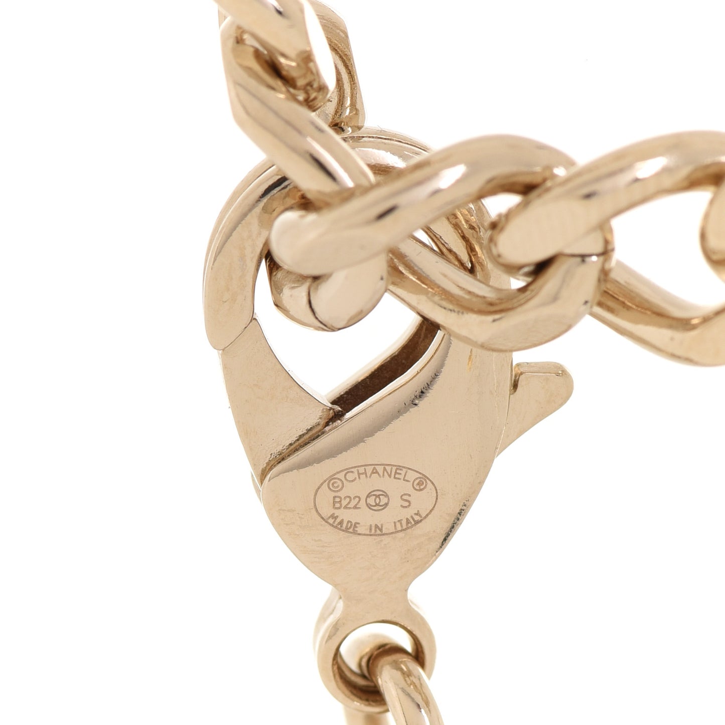 Enamel Metal Logo Choker Necklace Gold White Black