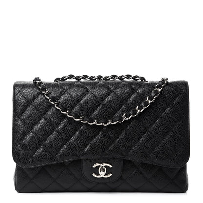 Chanel Caviar Quilted Jumbo Single Flap Black 1 of 10