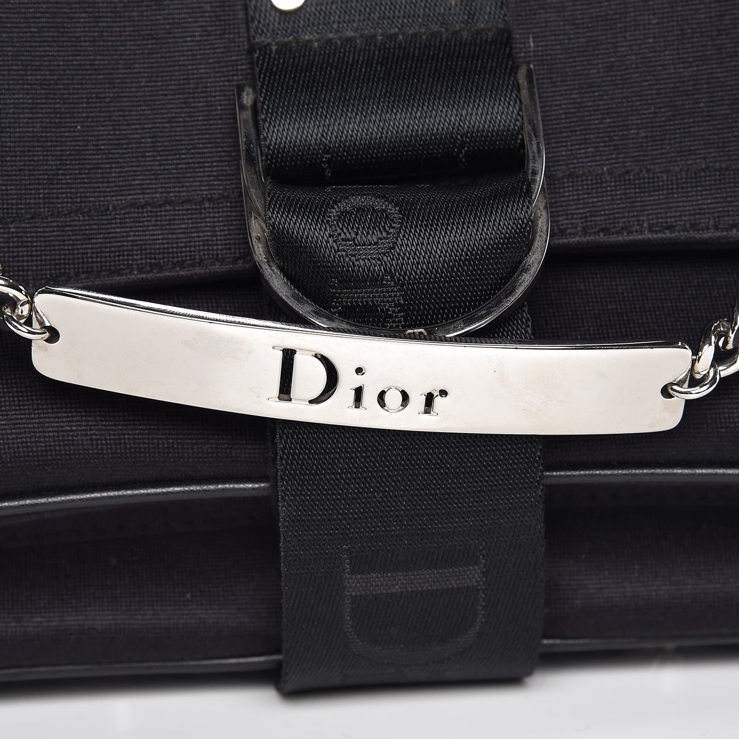 Silk Jersey Crystal Hardcore Clutch Black