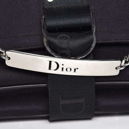 Christian Dior Silk Jersey Crystal Hardcore Clutch Black 9 of 13