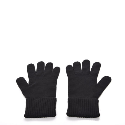 Louis Vuitton Wool Petit Damier Gloves Black 3 of 6