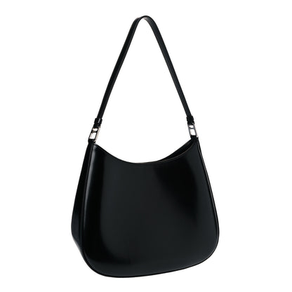 Prada Spazzolato Cleo Shoulder Bag Black 3 of 11