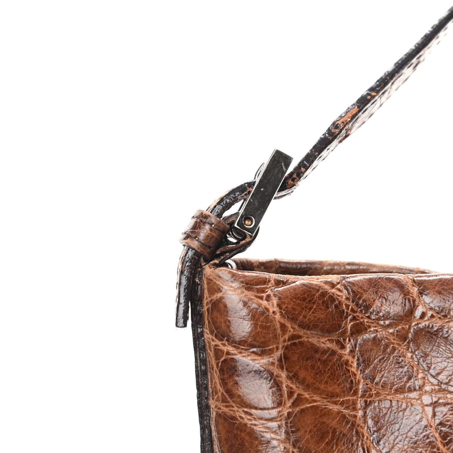 Fendi Alligator Hobo Brown 16 of 16