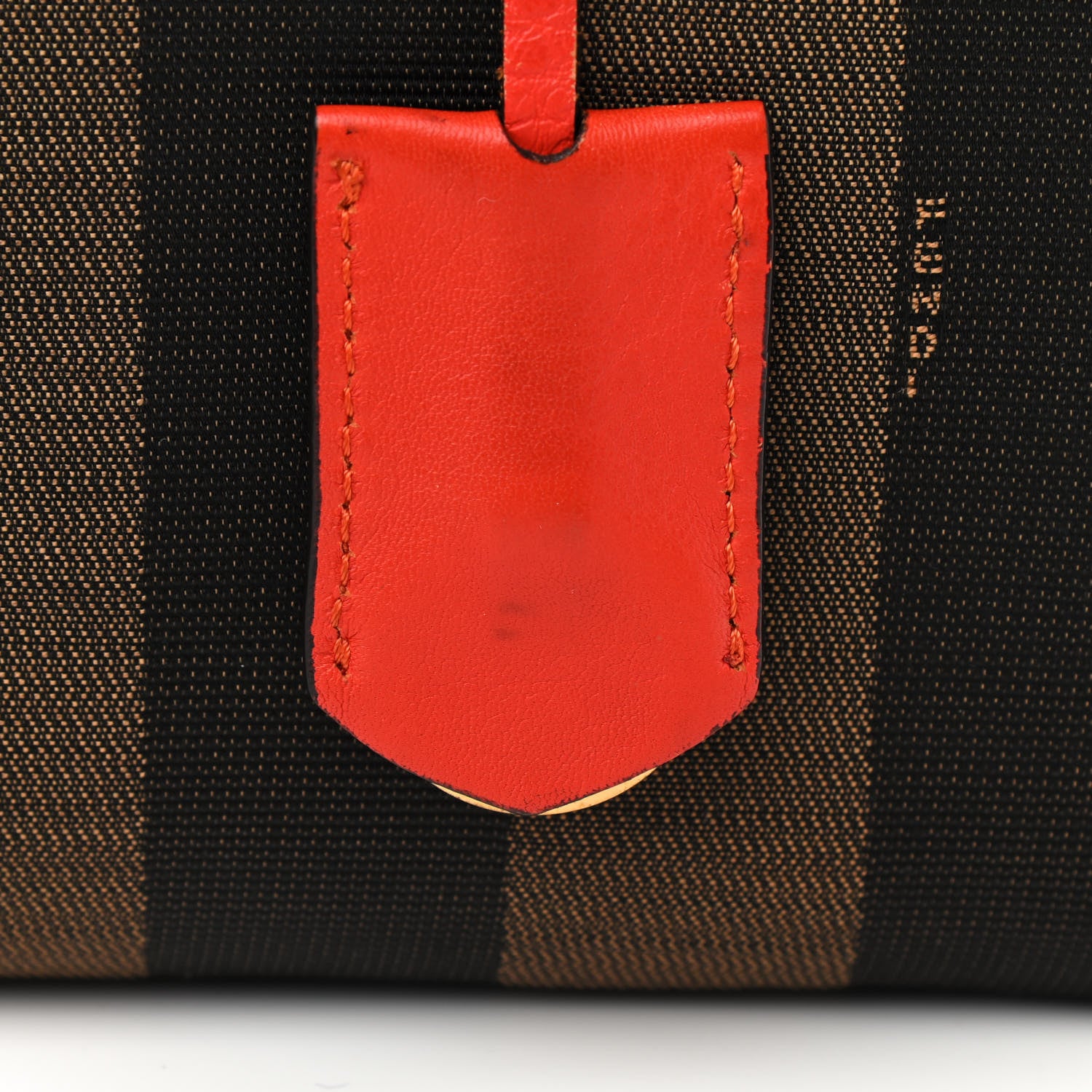 Fendi Pequin Vitello Roll Tote Tobacco Papavero 11 of 13