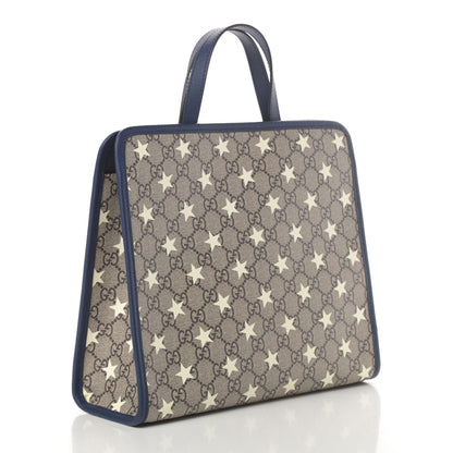 Gucci GG Supreme Monogram Stars Childrens Tote Beige Ebony Yellow Royal 3 of 10