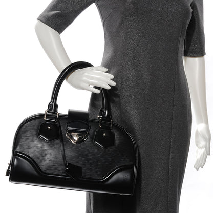 Louis Vuitton Epi Bowling Montaigne GM Black 2 of 8