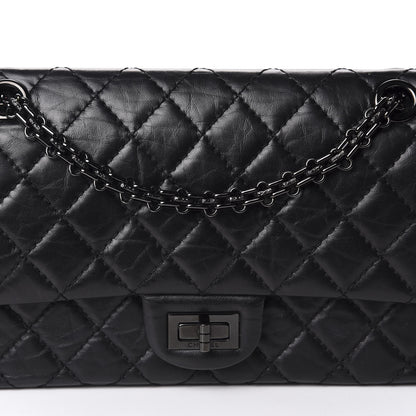 Chanel Aged Calfskin Quilted 2.55 Reissue 225 Flap So Black 9 of 9