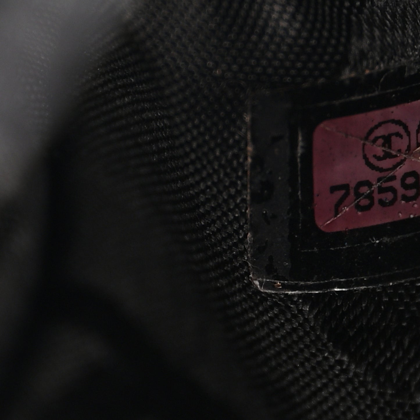 Nylon Square Quilted Flap Black