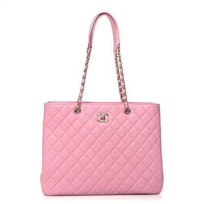 Chanel Caviar Quilted Large CC Shopping Tote Pink 1 of 10