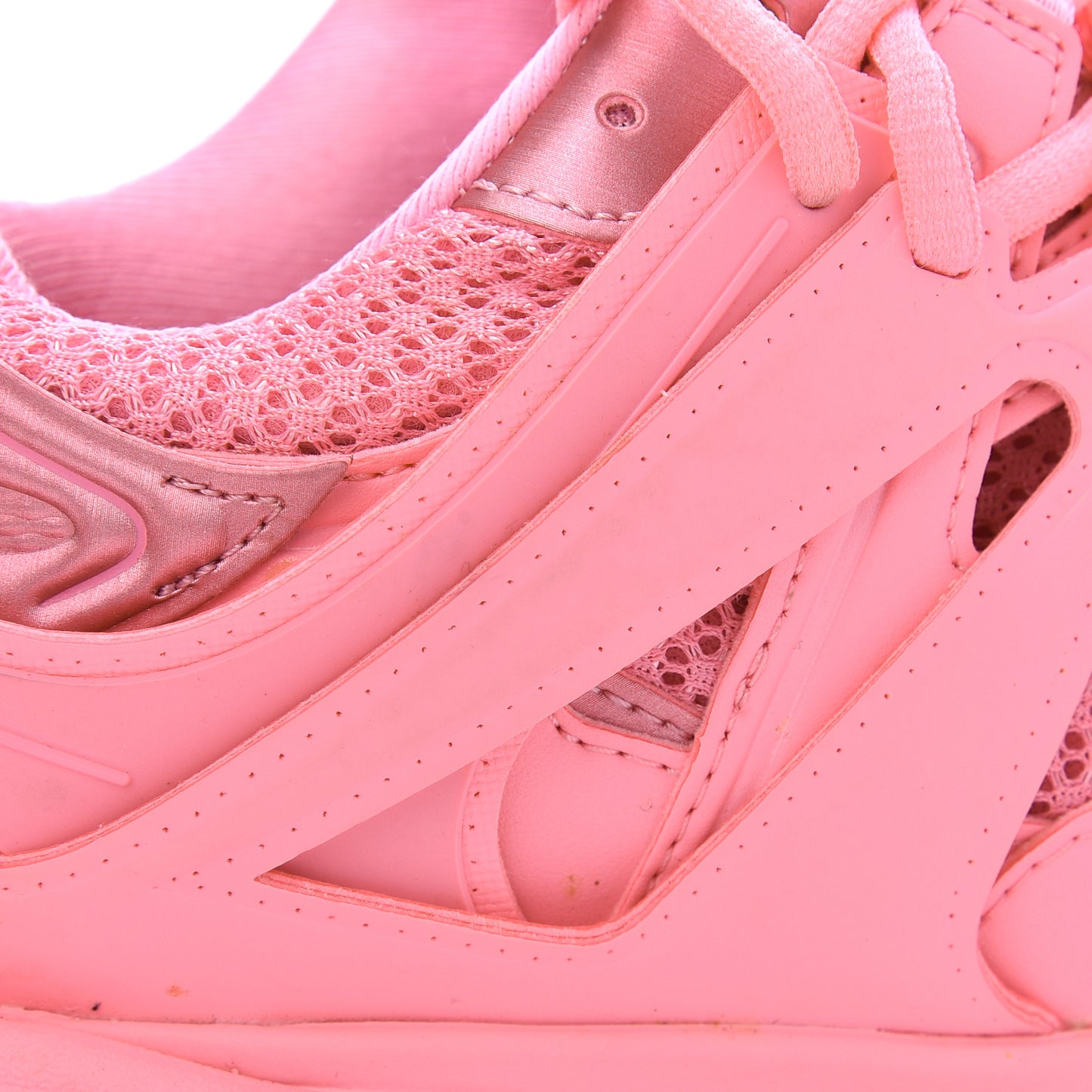 Mesh Nylon Womens Track Sneakers 37 Pink