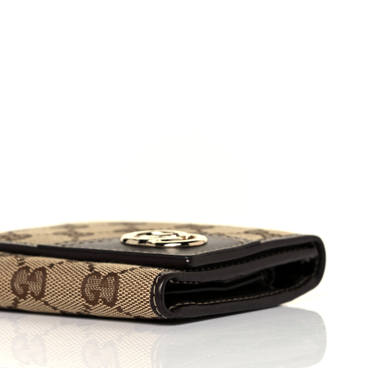 Gucci Monogram New Britt French Wallet Dark Brown 9 of 9