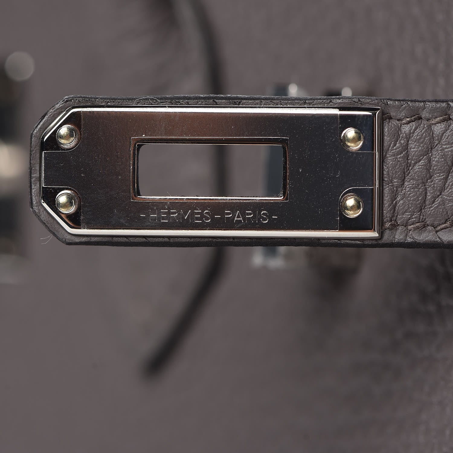 Hermes Togo Birkin 25 Etain 31 of 37