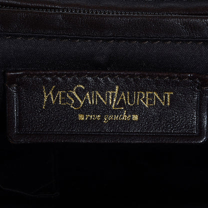 Saint Laurent Calfskin Small Tribute Tote Green 6 of 8