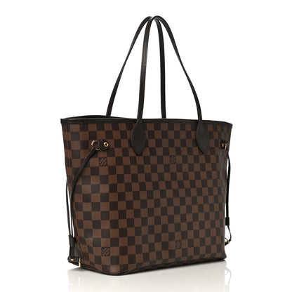 Louis Vuitton Damier Ebene Neo Neverfull MM Rose Ballerine 4 of 11