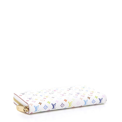 Louis Vuitton Monogram Multicolor Zippy Wallet White Litchi 3 of 5