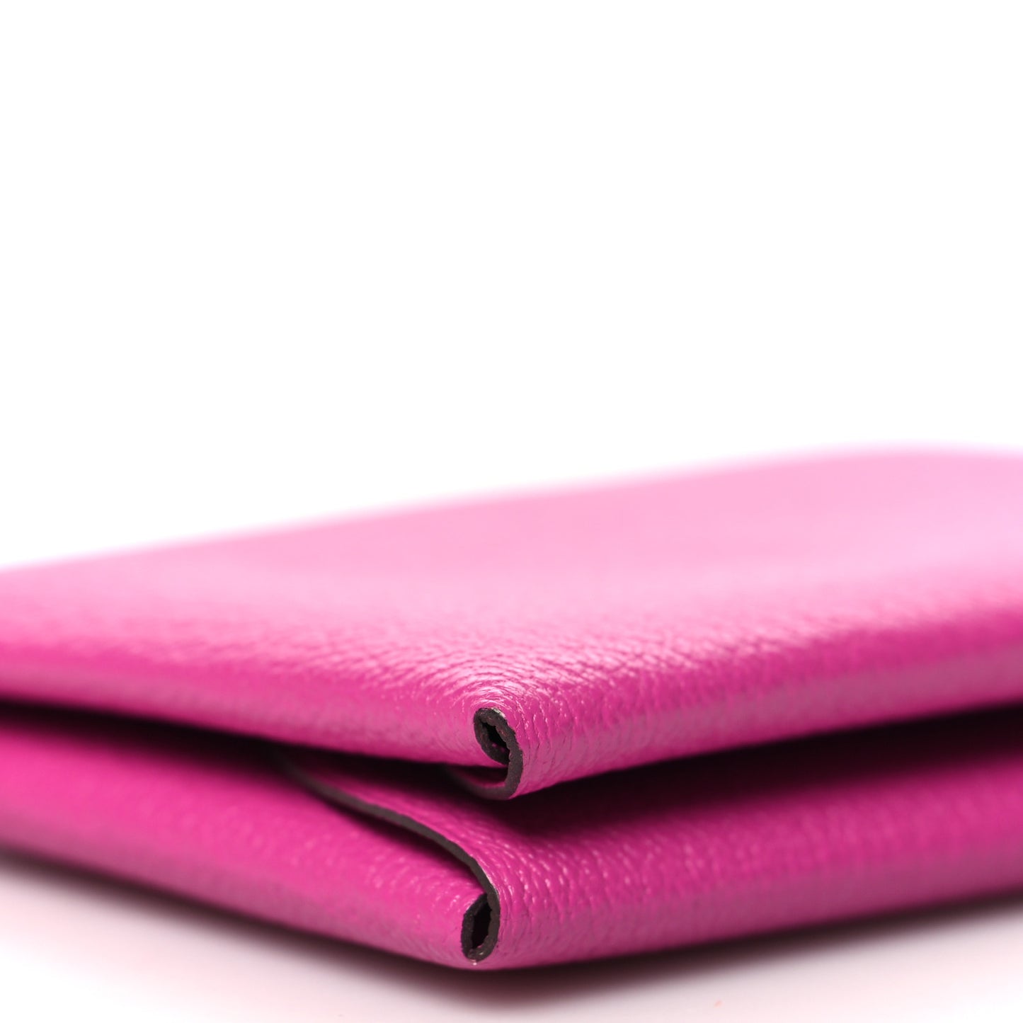 Chevre Mysore Calvi Duo Card Case Rose Pourpre