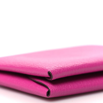 Hermes Chevre Mysore Calvi Duo Card Case Rose Pourpre 11 of 12