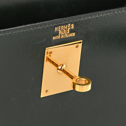Hermes Box Kelly Sellier 32 Vert Fonce 6 of 16