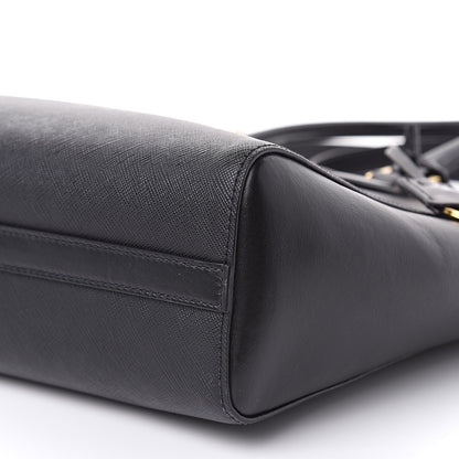 Prada Saffiano Soft Calfskin Zippered Tote Black 10 of 10