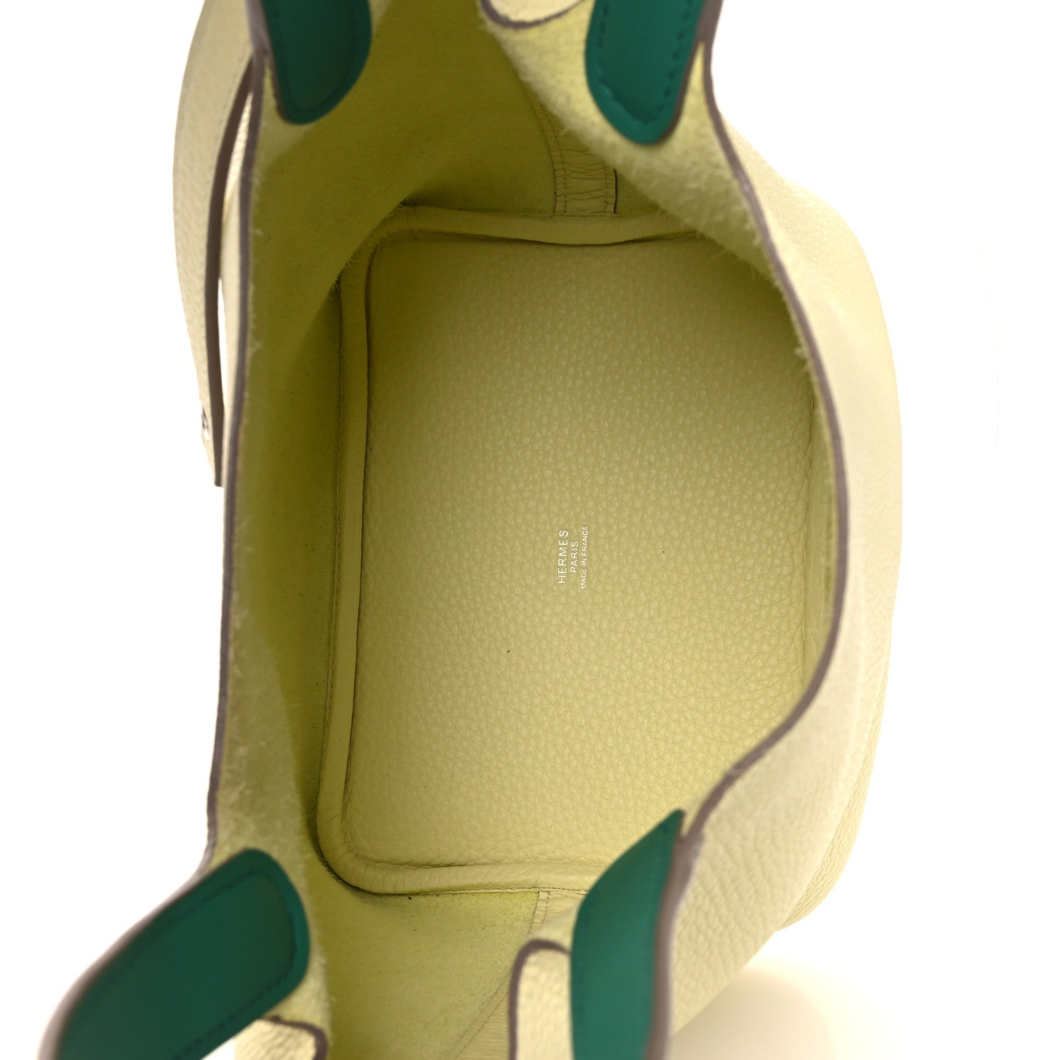 Hermes Taurillon Clemence Swift Eclat Picotin Lock 18 PM Jaune Milton Vert Vertigo 5 of 11